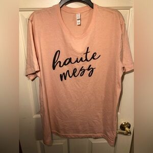 Haute Mess Top made by Bella Canvas Canvas Size XL see photos/description EUC